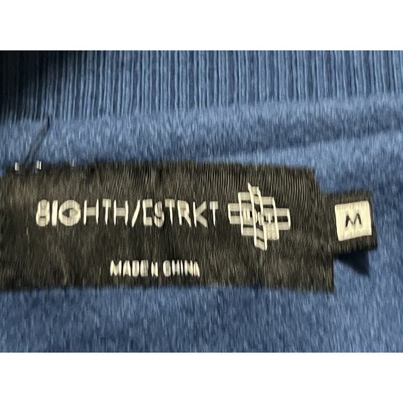 LOTR 8ighth Dstrkt Mens Royal Blue Long Sleeve Snap Bomber Jacket Size M - Picture 11 of 12